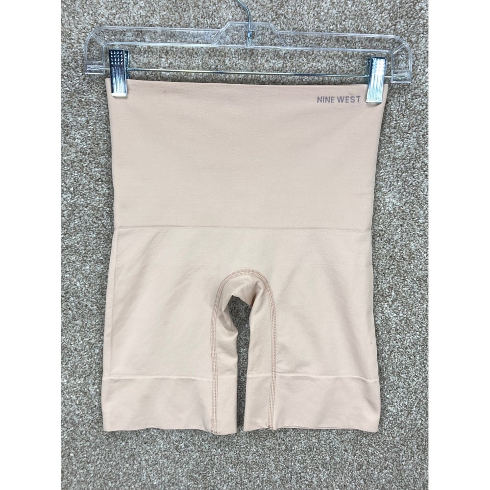 Nine West High Waist Seamless Thigh Shapewear Shorts Womens L Tummy Control New